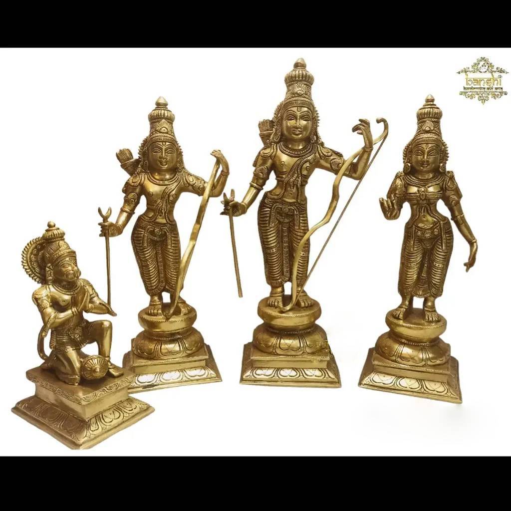 20" BRASS RAM DARBAR STATUE FOR POOJA