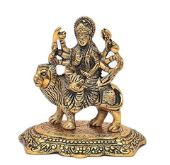 ARYADIT Gift Metal Statue Idol of Sherawali MATA Murti Goddess Durga