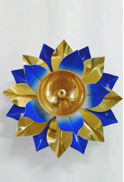 Brass colour Diya PACK OF 1 GOLDEN