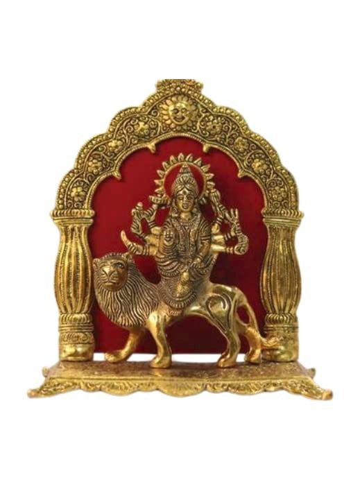 ARYADIT Gifts Metal Maa Durga Idol Sherawali Ambe Rani, Vihno MATA