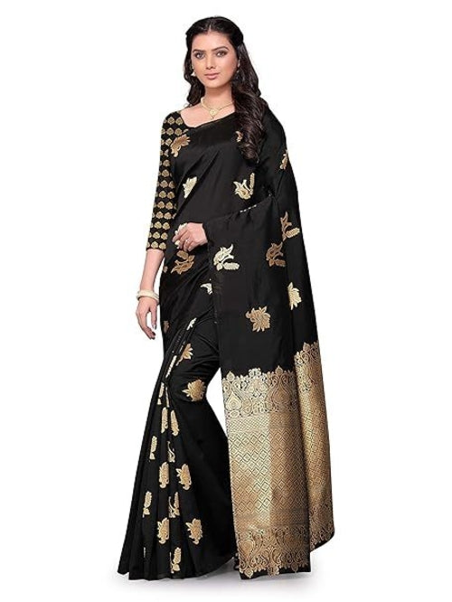 Pack Of 3 Women's Jacquard Art Silk Saree With Blouse Piece (GC_90