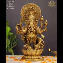 12" Brass BLESSING GANESH STANDING