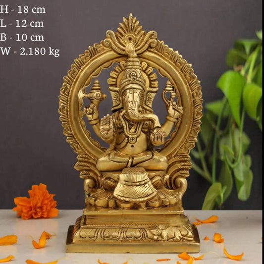 7" BRASS MEHRAV GANESH (BRT-57)