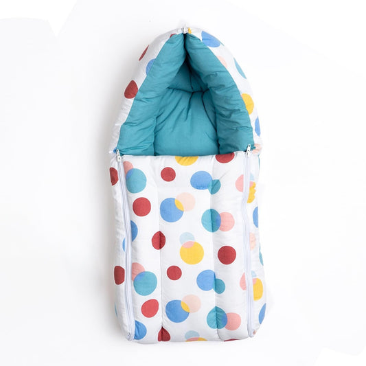 3 in 1 Baby Sleeping Bag & Carry Nest | Cotton Bedding Set for Infants