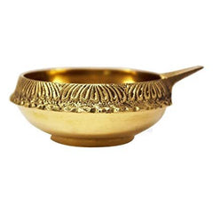 Brass Pital Kuber Diya Golden Color  PACK OF 1 GOLDEN