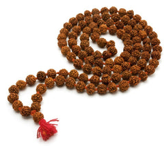 5 Mukhi 108 Beads Rudraksha Mala Shiva God Rudraksh Mala Long [20