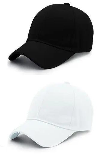 Caps combo |plain black cap|plain white cap|cotton black cap | fashion