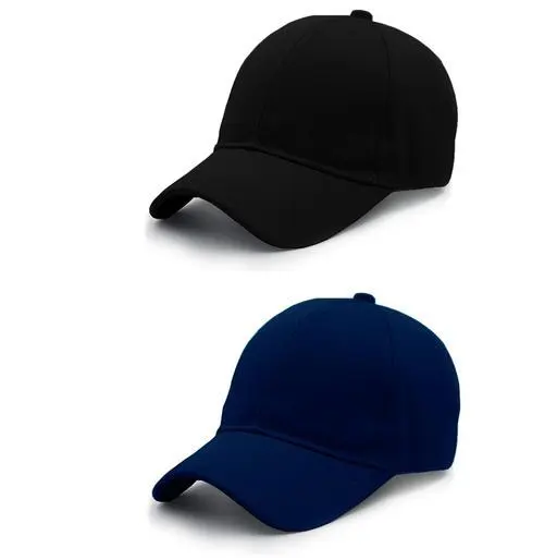 Caps combo |plain black cap|plain blue cap|cotton black cap | fashion