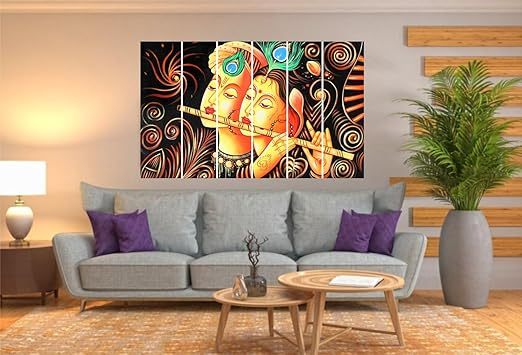 Set Of 5 Wall Painting multiple Frame For Home Decoration, Living