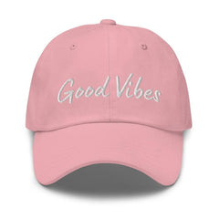 Graphic Baseball Cap, Good Vibes Adjustable Chino Hat