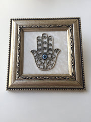 Hamsa Evil Eye Wall Hanging, Hamsa Frame Wall Decor