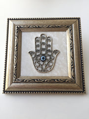 Hamsa Evil Eye Wall Hanging, Hamsa Frame Wall Decor