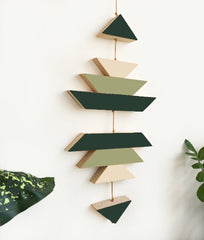 Green Small Wooden Wall Hanging