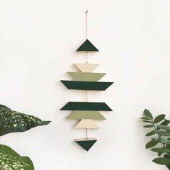 Green Small Wooden Wall Hanging