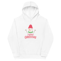 Snow Man Printed Merry Christmas Kids Hoodie