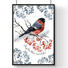 Christmas wall hangings art print