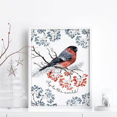 Christmas wall hangings art print