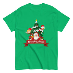 Trendy Santa Printed Christmas Theme Men's T-Shirt