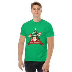 Trendy Santa Printed Christmas Theme Men's T-Shirt