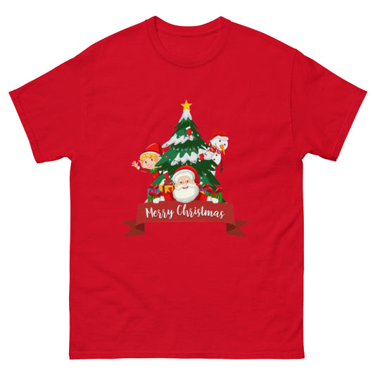 Trendy Santa Printed Christmas Theme Men's T-Shirt