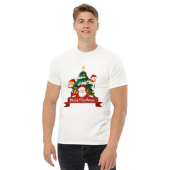 Trendy Santa Printed Christmas Theme Men's T-Shirt