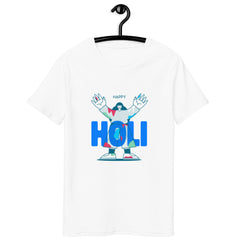 Happy Holi T-Shirt, Round Neck T- Shirt, Happy Holi Colors Shirt For adults, Front holi print design T-shirt