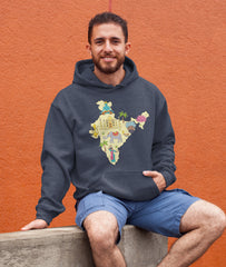 Indian Culture Hoodies, India Map Hoodie, India Flag Hoodies, Gift For Boyfriend Made In India