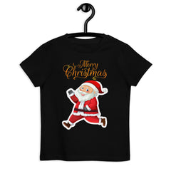 Merry Christmas Santa Claus White Graphic Printed cotton kids t-shirt