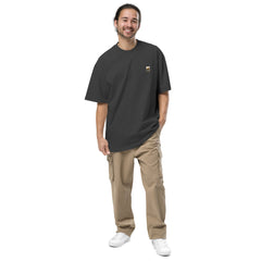 Oversized Men's faded Backprinted t-shirt