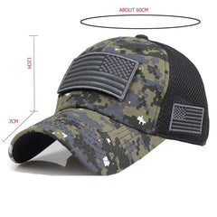 Tactical Camouflage Baseball Caps Men Summer Mesh Military Army Caps