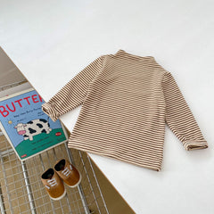 Arrival Autumn Baby Unisex Long Sleeves Striped Top Shirt and Teddy