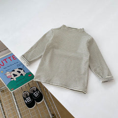 Arrival Autumn Baby Unisex Long Sleeves Striped Top Shirt and Teddy