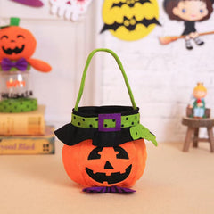 Halloween Witch Pumpkin Tote Bag Children’s Festival Candy Bag