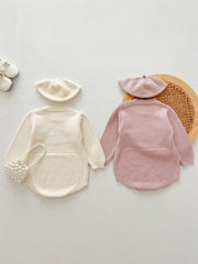 Autumn New Arrival Baby Girls Long Sleeves Mushrooms Embroidered Crew