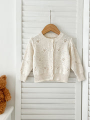 Arrival Autumn Baby Long Sleeves Solid Color Knitted Cardigan and