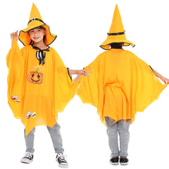 Halloween Witch Cosplay Costume Pumpkin Cloaks With Hats