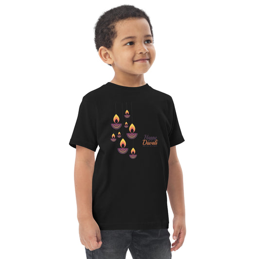 Happy Diwali kids Toddler jersey t-shirt