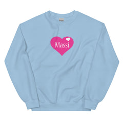 Beautiful Pink Heart Sweatshirt for Massi | Gift for Massi | Indian Gifts| Desi Sweatshirt