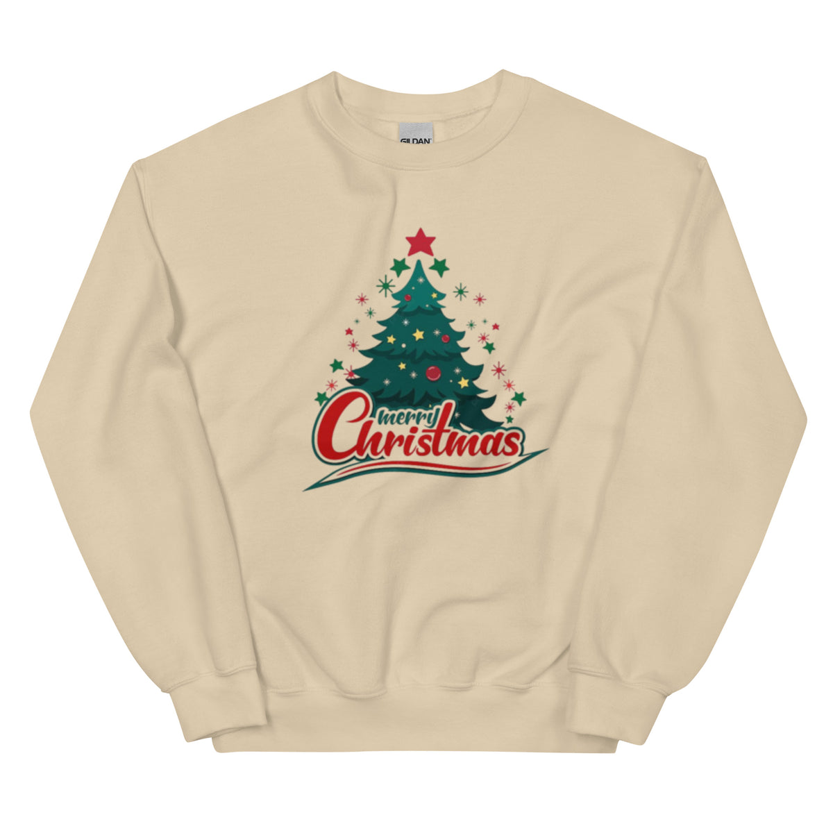 christmas tree sweatshirt, holiday printed sweatshirt, personalized holiday Christmas tree sweatshirt