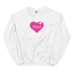 Beautiful Pink Heart Sweatshirt for Massi | Gift for Massi | Indian Gifts| Desi Sweatshirt