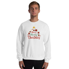 Merry Christmas Round Neck Men's Sweatshirt