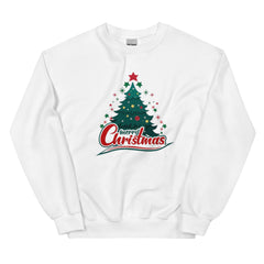 christmas tree sweatshirt, holiday printed sweatshirt, personalized holiday Christmas tree sweatshirt