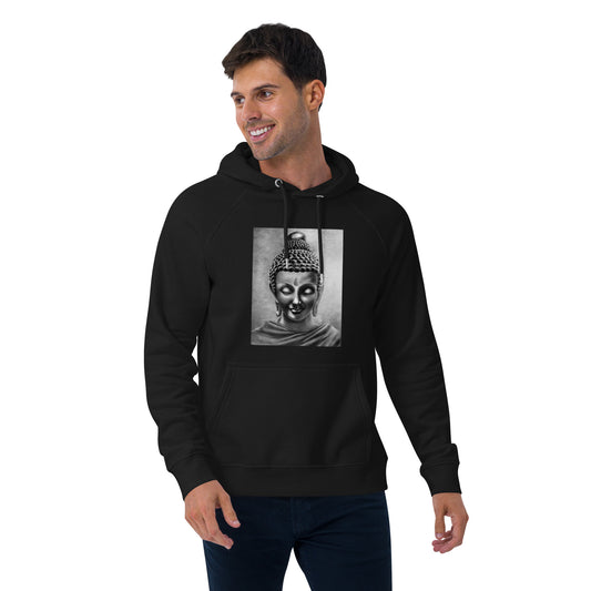 Buddha Photo Print Hoodie| Spiritual Buddha Front Print Design| Meditation, yoga, Spiritual Print Hoodie.