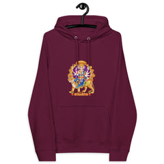 MAA DURGA| DURGA MATA| FRONT PATCH WORK HOODIE