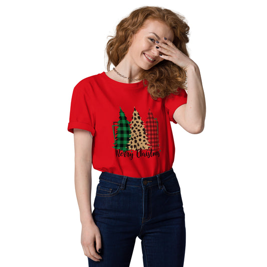 Merry Christmas Cotton Women's T-Shirt