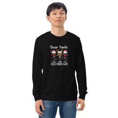 Dear Santa Just Bring Wine Christmas Men's Sweatshirt