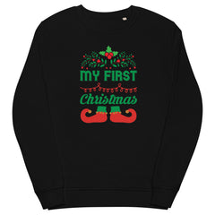 Winter Women's Sweatshirt Printed with MY FIRST CHRISTMAS