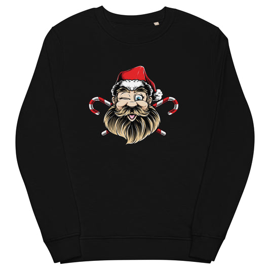 Buy Merry Christmas Print Women's Sweatshirt Retro Santa