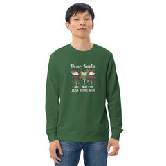 Dear Santa Just Bring Wine Christmas Men's Sweatshirt