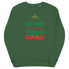 Winter Women's Sweatshirt Printed with MY FIRST CHRISTMAS